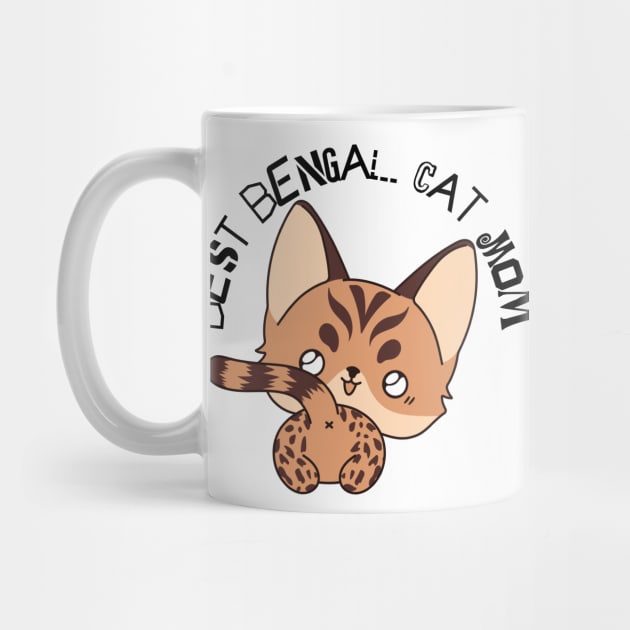 Best Bengal Cat Mom by softprintables